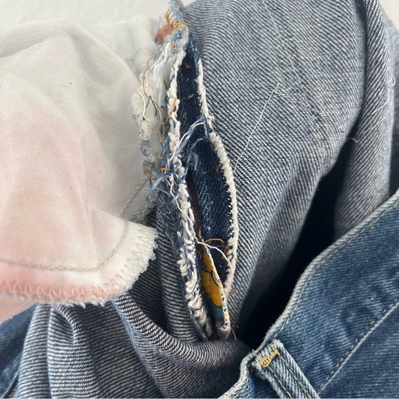 Lee Vintage Patchwork High Rise Crop Jeans - Picture 13 of 16